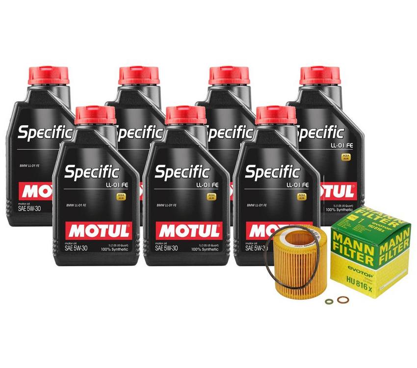 BMW Engine Oil Change Kit - Motul 11427953129 (5W-30) (SPECIFIC LL-01 FE)